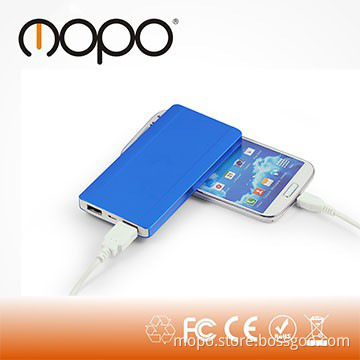 Emergency mobile power bank 6000mAh thinnest aluminium alloy case